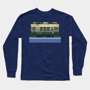 Pixelart Abandoned tram Long Sleeve T-Shirt